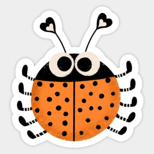 Cute little ladybug Sticker